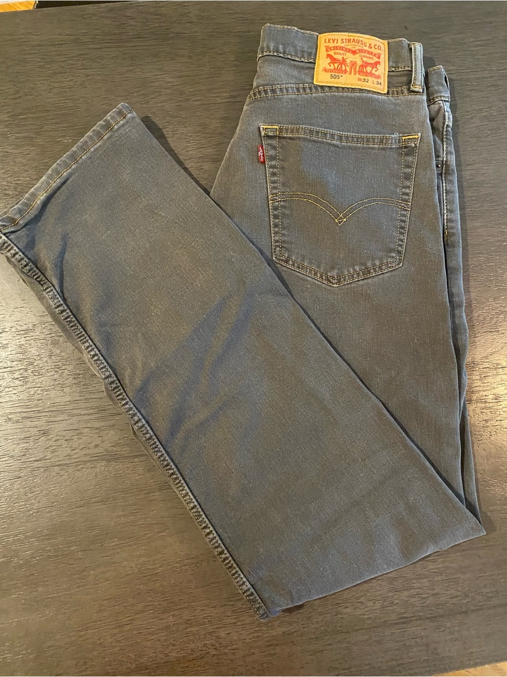 Levi's Men's Dark Gray Straight Jeans